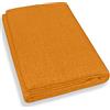 Home Tresor - Telo Arredo Copridivano Tinta Unita | Gran Foulard Divano 2 Posti e Letto Singolo Copriletto Arredatutto | Mis. cm. 170 x 280 (Giallo)