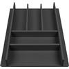 ELLETIPI 1954 Elletipi Wood line PLA O50045 Portaposate per Cassetto in MDF Nobilitato Grigio Orione modulo45.