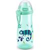NUK Sports Cup borraccia per bambini con effetto camaleonte | 24+ mesi | Cangiante | Beccuccio push-pull anti-goccia | Clip e coperchio protettivo | Senza BPA | 450 ml | Camaleonte (verde)