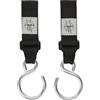LÄSSIG Attacco per passeggino (2 pezzi) chiusura a strappo moschettone passeggino per la spesa in metallo/Stroller Hooks metal