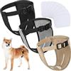 Xuniea 3 Pannolini per Cani Pantaloni Mutande con 9 Assorbenti Igienici Pantaloni Sanitari Mutandine Protettivi Regolabili Lavabili per Cani Femmine in Calore Mensile Fisiologico Ciclo (L)