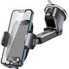 Tsryrlr Porta Cellulare da Auto [Super potenza di aspirazione] Supporto Cellulare Auto Ventosa per Cruscotto/Parabrezza,360° di Rotazione Braccio Estensibile Porta Telefono Auto per iPhone 15 ecc