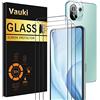 Vauki [5 Pezzi 3 Pcs Pellicola Protettiva Compatibile con Xiaomi Mi 11 Lite NE/4G/5G 6.55,9H Durezza HD Trasparente Vetro Temperato +2 Pcs Protettivo Fotocamera Protezione Lente,per Mi 11 Lite NE 5G