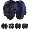 AQF Colpitori Boxe Guanti Da Passata, Pelle Sintetica Scudo Sciopero Target Pads Hook & Jab Mitts Per Boxe, Muay Thai, MMA, Taekwondo, Pao Arti Marziali Allenamento (Blu)