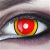 Meralens Lenti a Contatto Colorate rosso Rengoku Lenses - con porta lenti a contatto - ideali per Manga Anime Halloween Cosplay - Durata 1 Anno - 1 Coppia senza correzione