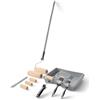 ROLLINGDOG 15PC Set di rulli di vernice,incluso vassoio di pittura, pennello da 22,9 cm, mini rullo da 10,2 cm, asta di prolunga segmentata e miscelatore di vernice