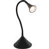 RL LIVE YOUR LIGHT Reality R52391102 Lampada LED da Parete, Tavolo, Plastico, Braccio Flessibile, 3 W, Nero