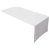 Lemos Home Runner da tavola di alta qualità in 100% cotone, collezione concetto, colore e dimensioni a scelta (runner - 45 x 150 cm, bianco)