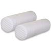 EVERGREENWEB MATERASSI & BEDS Evergreenweb - Coppia Cuscini Cilindro in Fiocco Memory Foam da Letto o Arredo Divano, Imbottitura Morbida effetto Guanciali per Dolori Cervicali,uscino per dormire, per la casa,divano e letto