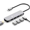 NOVOO Hub USB tipo C 5 in 1 Adattatore Multiporta con HDMI 4K@60Hz, 3 USB-A 3.0 5Gbps, PD 100W, Docking Station Compatible con MacBook Air/Pro, Chromebook, Matebook, Surface, iPad Pro, Steam Deck