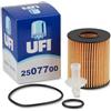 UFI Filters, Filtro Olio 25.077.00, Filtro Olio per Ricambio, Adatto a Auto, Applicabile su Diversi Modelli Lexus e Toyota