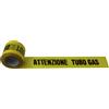 FT NASTRO DI SEGNALAZIONE SOTTERRANEA ''ATTENZIONE TUBO GAS'' LUNGHEZZA 200 METRI ED ALTEZZA 10CM COLORE GIALLO - FT