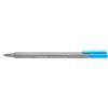 STAEDTLER penne azzurro fluo Triplus fineliner, punta fine rinforzata in metallo 0.3 mm, fusto triangolare ergonomico, confezione da 10 fineliner, 334-301