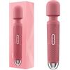 bed geek Massaggiatore wand elettrico wireless portatile di Bed Geek con Memory Feature Massage Skin Soft Silicone 12 programmi con bassa media e alta intensità