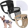 Xuniea 3 Pannolini per Cani Pantaloni Mutande con 9 Assorbenti Igienici Pantaloni Sanitari Mutandine Protettivi Regolabili Lavabili per Cani Femmine in Calore Mensile Fisiologico Ciclo (S)