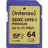 Intenso Scheda di memoria Premium SDXC UHS-I 64GB classe 10 blu, 1 pezzo