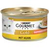 Gourmet Gold Tortini 48 x 85 g Alimento umido per gatti - Mix di Carne: Manzo + Pollo