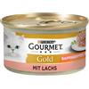 Gourmet Gold Tortini 48 x 85 g Alimento umido per gatti - Mix Carne e Pesce: Pollo, Manzo, Tonno, Salmone