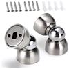 IGNPION Set di 2 fermaporta magnetici in acciaio inox
