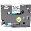 BROTHER Nastri blu su bianco compatibile con Brother TZE-243 blu su bianco 8 metri