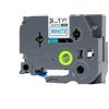 BROTHER Nastri blu su bianco compatibile con Brother TZE-253 blu su bianco 8 metri