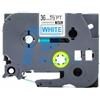 BROTHER Nastri blu su bianco compatibile con Brother TZE-263 blu su bianco 8 metri