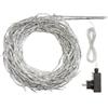 Christmas Decoration Cascata 480 LED 120cm Bianco Ghiaccio