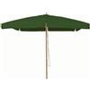 Living Garden Ombrellone 3x4m con Palo in Teak da 48mm - Verde