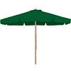Living Garden Ombrellone 300cm con Palo inTeak 48mm - Verde