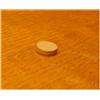 Token rotondo 15x4mm marrone chiaro