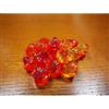 Egyp Dado a 10 facce (percentuale 00-90) trasparente rosso-giallo