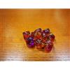 Egyp Dado a 10 facce (percentuale 00-90) trasparente viola-giallo