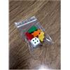 Kit Pedine Omino Junior 4 colori + dado bianco in ziplock