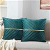 MAIXUN Cuscini Copricuscini Decorativi Verdi Federe Cuscini in Velluto Cuscini Morbidi Cuscini per Divani Auto Soggiorno Camera da Letto Decorazioni per Casa 40x40 cm Set di 2