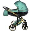 Junama Trio Diamond Fluo Junama Pelle Verde Telaio Oro Verde