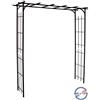 Louis Moulin Grande Pergola - Tubo quadrato per pianta rampicante in ferro invecchiato, 187 x 40 x 198 cm, 3036