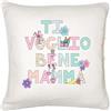 GioCandles&gARTya Cuscino con frase "Ti voglio bene mamma" o frase personalizzata idea regalo festa della mamma, solo federa o con imbottitura 40x40 cm