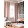 Elbersdrucke Midnight 14 - Tenda in poliestere con passanti nascosti, 255 x 140 cm, colore: Rosa