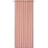 Elbersdrucke Tenda con passanti nascosti Air 14 rosa semitrasparente, 255 x 140 cm, 201838, per soggiorno, camera da letto, cucina, corridoio, cameretta dei bambini