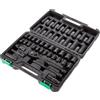 Amazon Basics set di bussole a 6 punte SAE/metriche, attacco da 3/8" - 46 pezzi , 33,3 x 24,6 x 7,6 pollice
