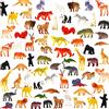 YeoNational&Toys Animali Giocattolo, Animali Giungla Realistici Per Bambini e Bambine Bomboniere Educativi Regali di Compleanno Ricompense Scolastiche,Confezione Da 64 Modelli Piccoli di Animali Selvatici Giocattolo