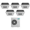 CLIMATIZZATORE PENTA CASSETTA 9+9+9+12+12 HISENSE DC INVERTER A++A+ WI FI READY 5AMW105U4RQC