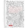 BRUNNEN Blocco universitario Premium Student Farfalla ZENart | A4, rigatura 27, 80 fogli, bianco