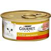 Gourmet Gold Mousse 24 x 85 g Alimento umido per gatti - Mix di Carne (Pollo, Manzo)