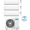 Hisense Climatizzatore Condizionatore Hisense Hi Comfort Wifi R32 Trial Split Inverter 9000 + 9000 + 12000 BTU con U.E. 3AMW62U4RJC Classe A++/A+