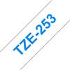 BROTHER Nastri compatibile con Brother TZE-253 - blu su bianco - 8 metri - 24MM