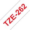BROTHER Nastri compatibile con Brother TZE-262 - rosso su bianco - 8 metri - 36MM