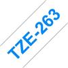 BROTHER Nastri compatibile con Brother TZE-263 - blu su bianco - 8 metri - 36MM