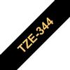 BROTHER Nastri compatibile con Brother TZE-344 - oro su nero - 8 metri - 18MM