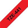BROTHER Nastri compatibile con Brother TZE-441 - nero su rosso - 8 metri - 18MM